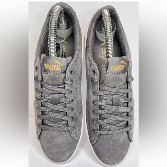 Puma Women's Vikky Soft Foam Comfort Casual Suede Sneakers Grey/White Sz 7 LKNW - Picture 11 of 16